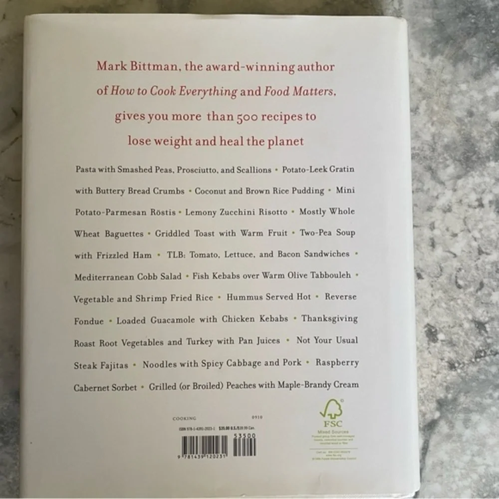 Barnes & Noble Mark Bittman The Food Matters Hardcover Cookbook NWOT
